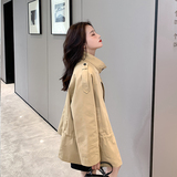 3.13出货21新款春装短款风衣外套006-8867-p120-k168，女装风衣，浙宝113