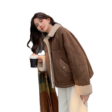 【大货已出】复古麂皮羊羔毛皮毛一体209-P155-K228，女装派克服，浙宝113