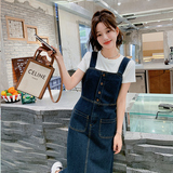 【大货已出】牛仔背带显瘦连衣裙808-P110-K168，女装连衣裙，浙宝113