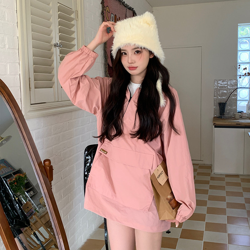 【大货已出】连帽冲锋衣外套879-P125-K178,女装短外套,浙宝113