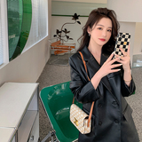 【原006现货】23春季通勤西装款PU皮衣2C281-629-P120-K188，女装皮衣，浙宝113