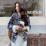 【现货】新中式盘扣风提花牛仔外套532-P145-K208，女装短外套，浙宝113