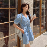 【现货】休闲工装风水洗牛仔连体裤842-P115-K168，女装连体裤，浙宝113