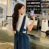 【大货已出】牛仔连体背带阔腿裤694-P115-K168，女装连体裤，浙宝113