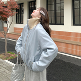 【现货】90羽绒内胆针织领拼接蛋白皮羽绒服519-P255-K368，女装羽绒服，浙宝113