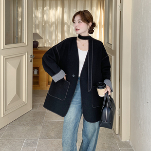 K308 P215 现货50羊毛两面穿双面呢 C57