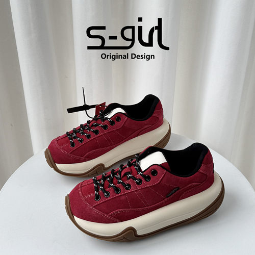 SGIRLTWTW厚底松糕老爹鞋女