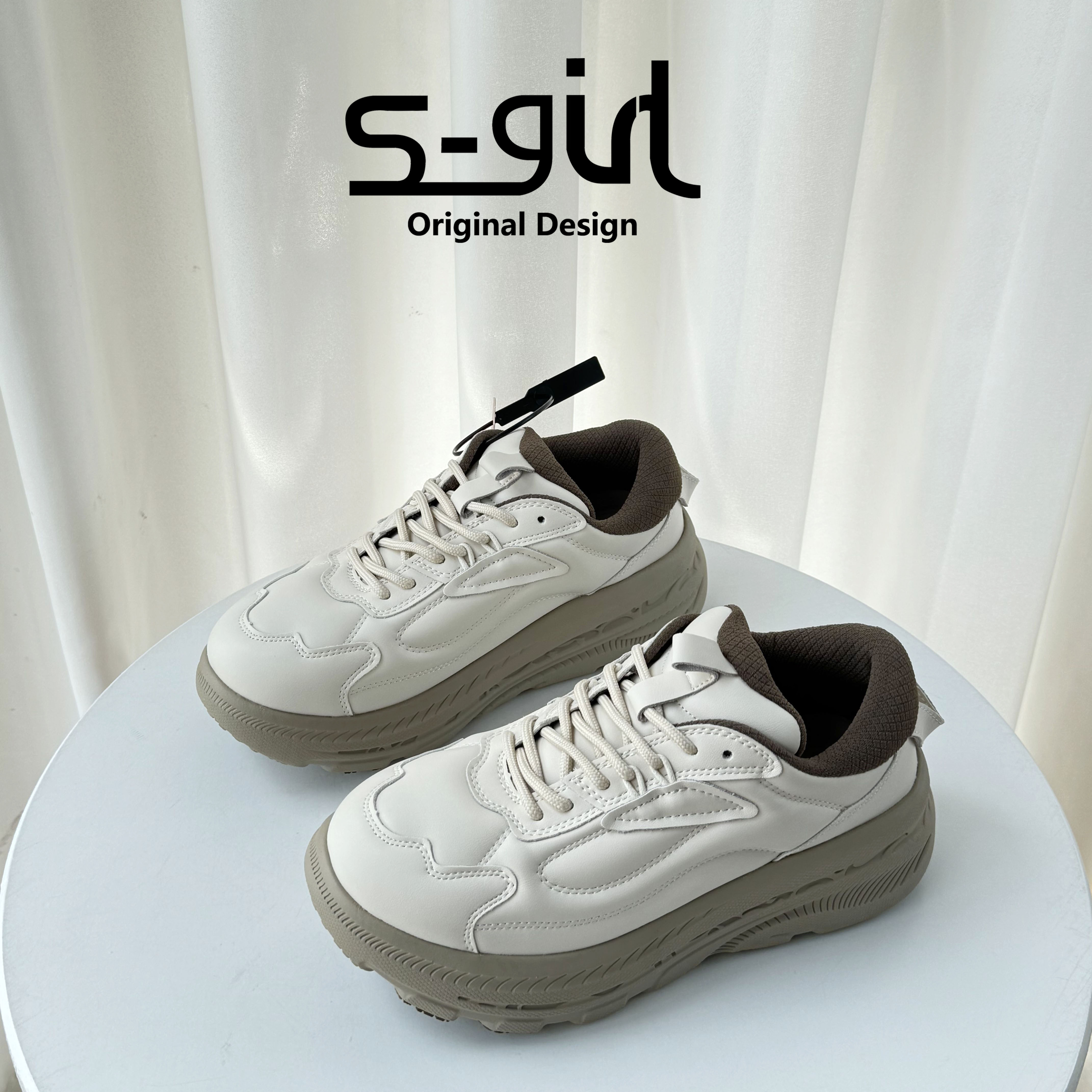 SGIRLTWTW复古厚底老爹鞋女