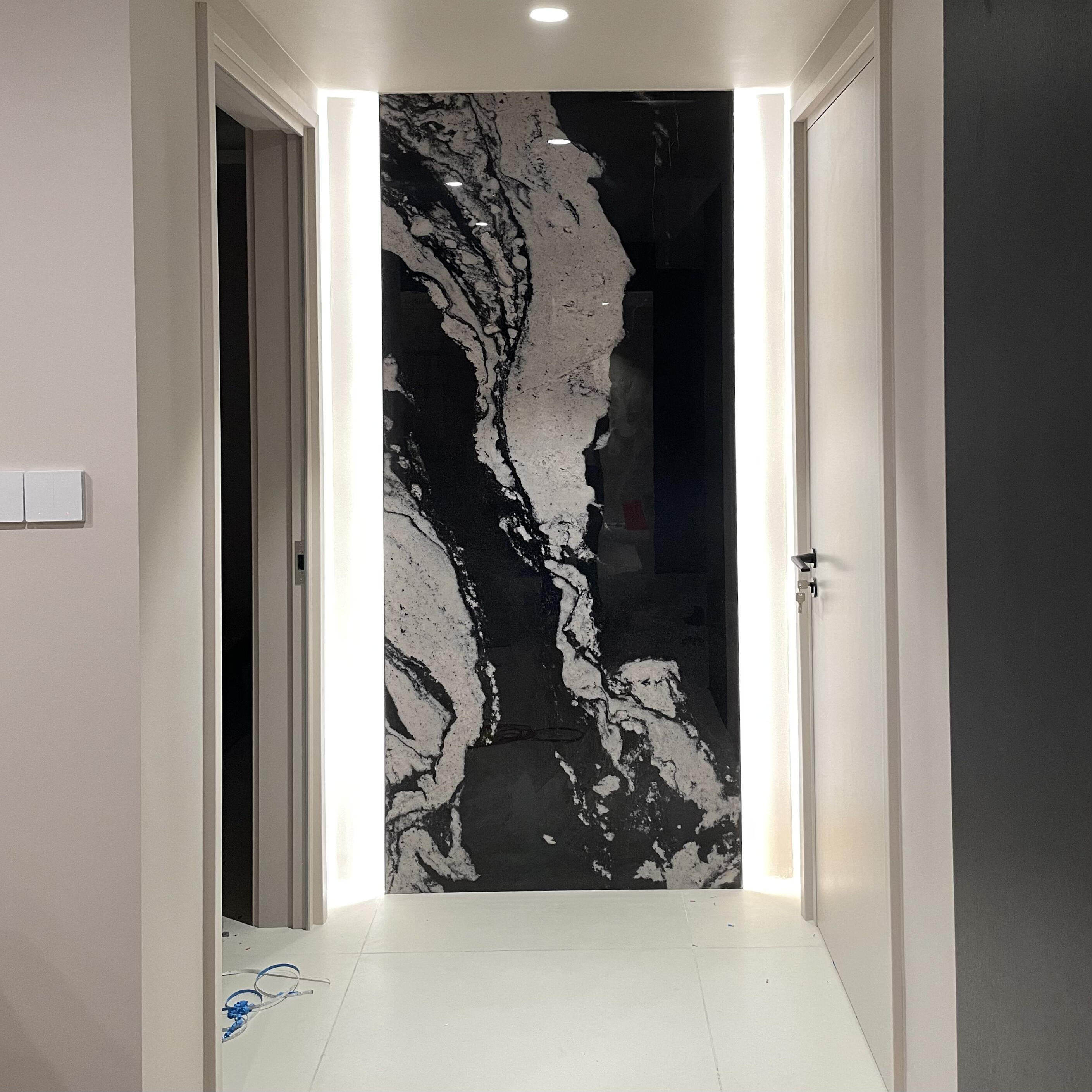 1200*3000翡翠瓷砖背景墙彩黑色岩板佛山客厅玄关轻奢别墅大板砖,家装主材,岩板,淘宝优惠券,粉丝福利购,淘宝优惠卷