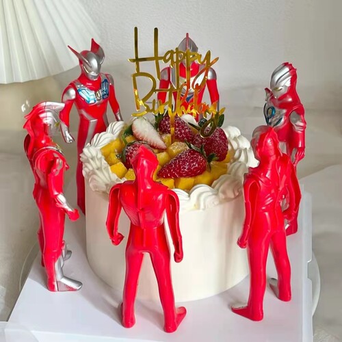 网红儿童生日蛋糕装饰英雄超人