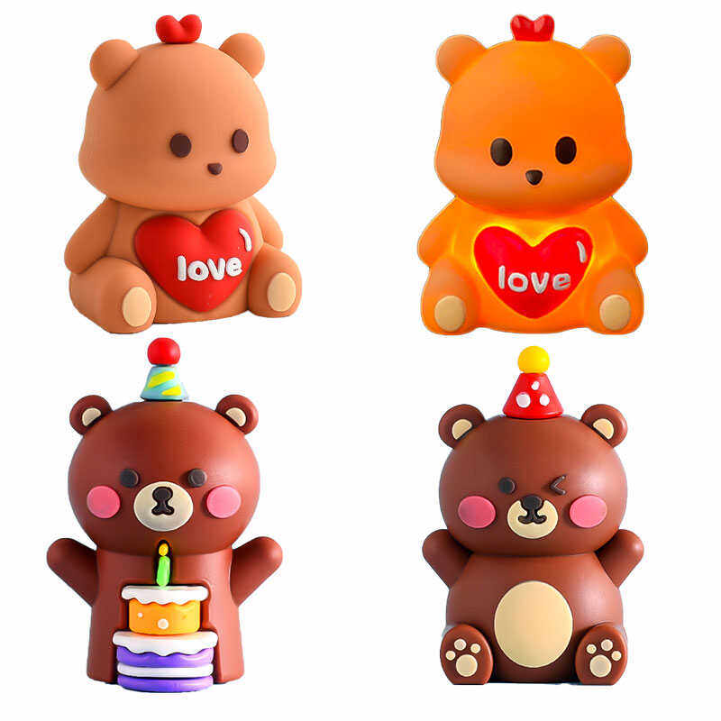 情人节蛋糕装饰求婚告白爱心love小熊发光摆件派对生日蜡烛插件,节庆用品/礼品,节日装扮用品,淘宝优惠券,粉丝福利购,淘宝优惠卷