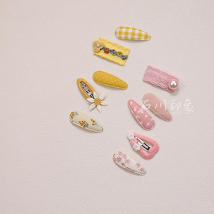 儿童发夹发饰洋气简约布艺BB夹女孩刘海夹小姑娘碎发夹女童头饰