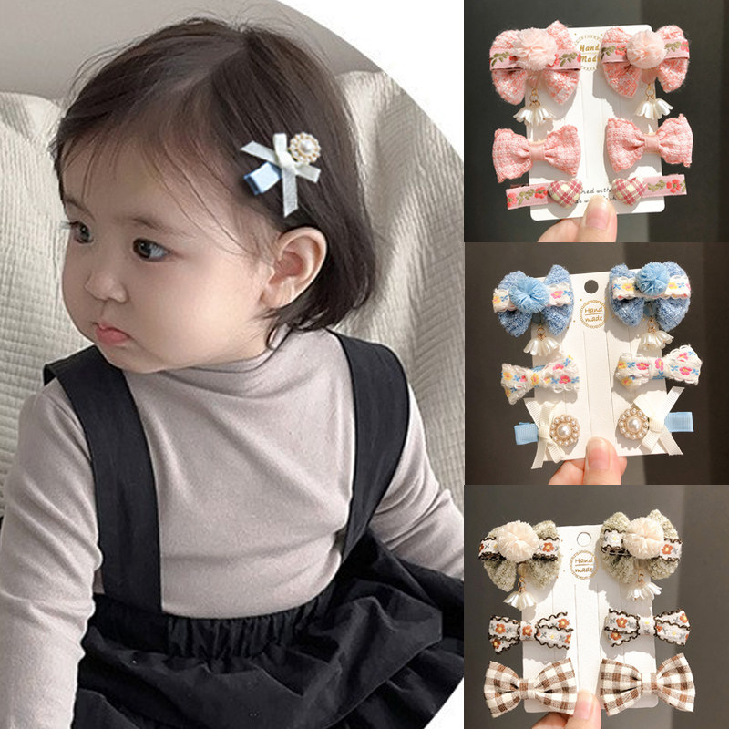 儿童发饰夹可爱蝴蝶结宝宝发夹刘海对夹全包布迷你小号发卡民族风,童装/婴儿装/亲子装,发饰,淘宝优惠券,粉丝福利购,淘宝优惠卷
