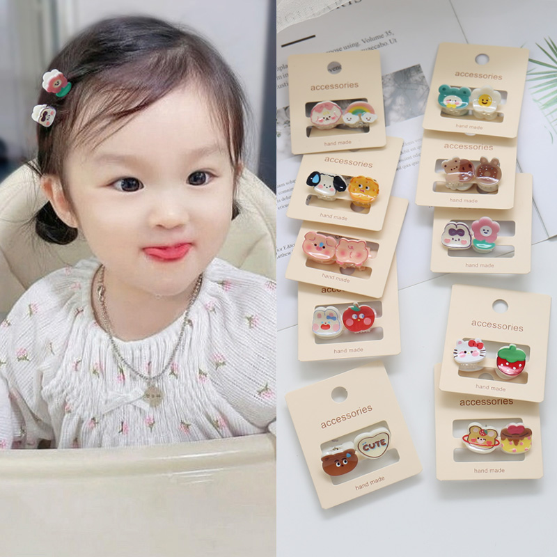 儿童可爱卡通动物抓夹发夹发饰
