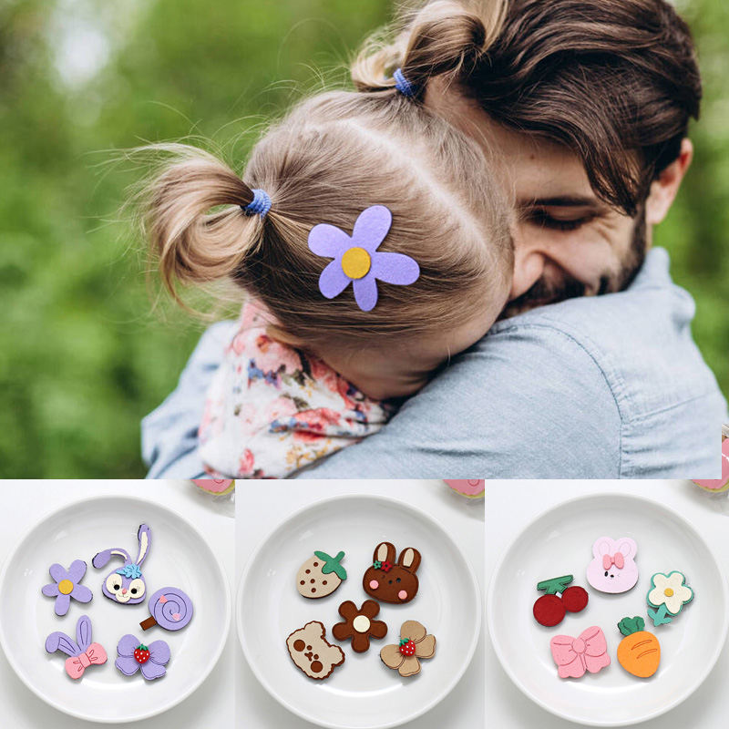 可爱卡通兔熊刘海贴碎发贴魔术贴