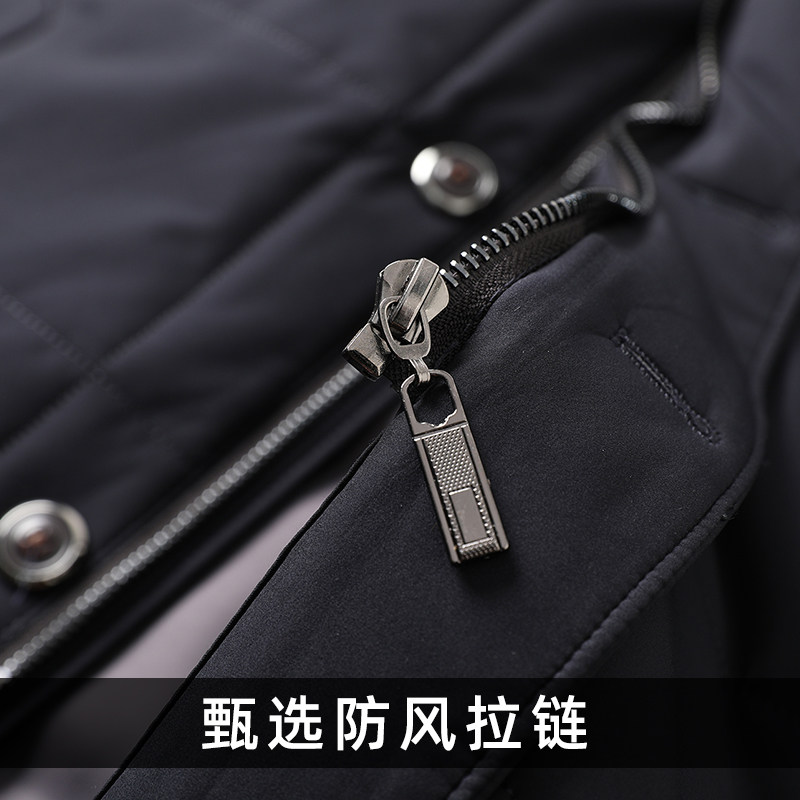 男士立领保暖棉衣男脱卸毛领休闲宽松棉服冬装外套HC2081,男装棉衣,电商B212（原钱塘6029）
