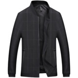 2021秋装新款简约纯色百搭商务休闲男士立领夹克男LJ8921-P115，男装夹克，电商B212（原钱塘6029）