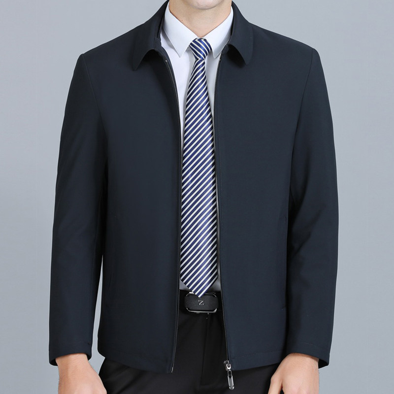 冬季棉衣男宽松爸爸装冬装中年男士休闲翻领纯色棉服S2035,男装棉衣,电商B212（原钱塘6029）