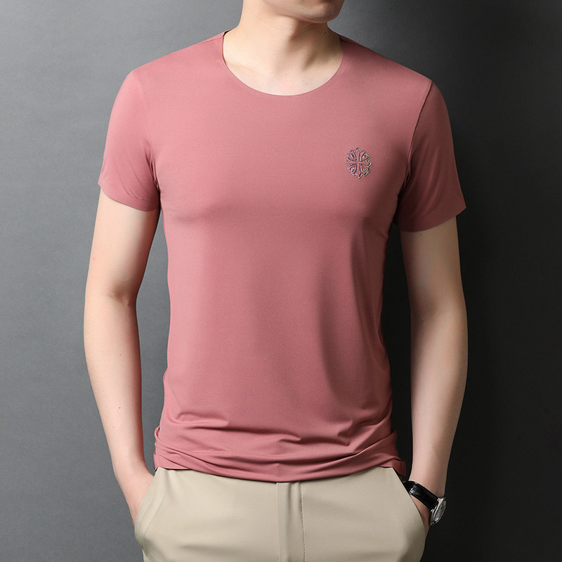 短袖t男恤秋季新款圆领百搭服潮牌潮流宽松体恤衫QLM88221-P70,男装T恤,电商B212（原钱塘6029）