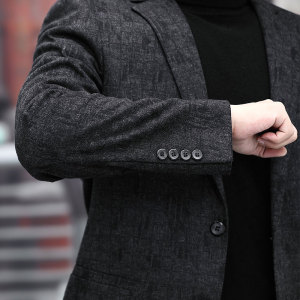 新款中青年男士修身西装商务休闲西服外套秋装KCN20712-1-P170图片
