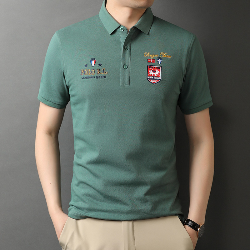 纯棉短袖T恤男POLO衫夏季男士休闲潮流半袖体恤衫上衣D883-P65,男装T恤,电商B212（原钱塘6029）