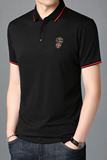 精品时尚短袖T恤男翻领POLO衫夏季青年男士休闲棉体恤衫D6802-37，男装T恤，电商B212（原钱塘6029）