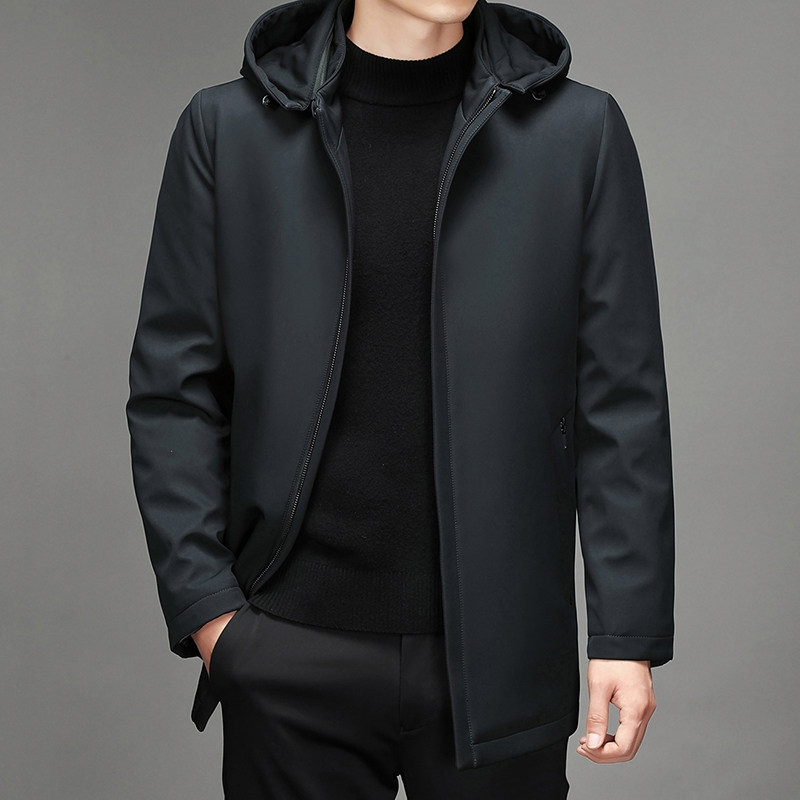 2021冬季90白鸭绒潮牌连帽羽绒服中年男士百搭棉服外套S2188-P200,男装羽绒服,电商B212（原钱塘6029）