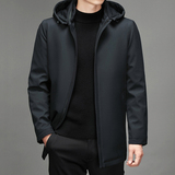2021冬季90白鸭绒潮牌连帽羽绒服中年男士百搭棉服外套S2188-P200，男装羽绒服，电商B212（原钱塘6029）