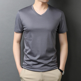 冰丝光棉短袖t恤潮牌ins纯色夏季短袖T恤男上休闲衣QLM88201-P70，男装T恤，电商B212（原钱塘6029）