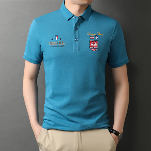纯棉短袖T恤男POLO衫夏季男士休闲潮流半袖体恤衫上衣D883-P65图片