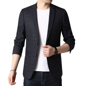 男士2021初秋纯色便服西装男西服外套修身商务休闲男YT9823-P170图片