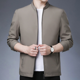 2021春季新款夹克男外套中年男士商务休闲薄款茄克衫N82053-P135，男装夹克，电商B212（原钱塘6029）