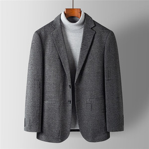 2021秋季西服男装外套修身纯色休闲单件上衣潮流西服YT3317-P175
