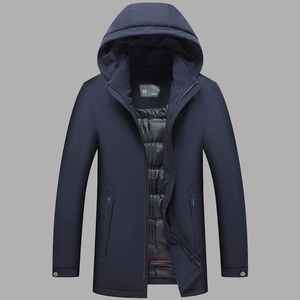 羽绒服男中长款连帽冬季中年男士休闲脱卸内胆冬装外套J611-P320,男装羽绒服,电商B212（原钱塘6029）