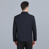 男士轻薄棉衣男冬季中年休闲翻领纯色棉服爸爸冬装外套S2035-P150，男装棉衣，电商B212（原钱塘6029）