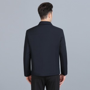 男士轻薄棉衣男冬季中年休闲翻领纯色棉服爸爸冬装外套S2035-P150图片