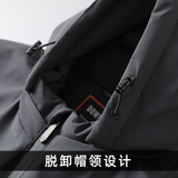 精品羽绒服男连帽冬季中年男士90白鹅绒爸爸冬装外套S2052-P380，男装羽绒服，电商B212（原钱塘6029）