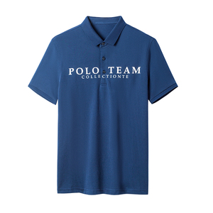 夏季新款短袖T恤男薄款上衣中年男士百搭印花半袖POLO衫D818-P60图片