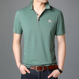 男士棉质短袖T恤男上衣宽松翻领POLO衫夏季青年休闲半袖D8160-P68，男装T恤，电商B212（原钱塘6029）
