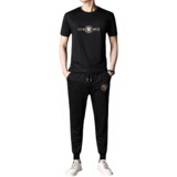 时尚休闲运动套装男气质夏季短袖卫衣束脚休闲裤2件套AJY01-P85，男装休闲套装，电商B212（原钱塘6029）