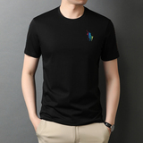 2021秋装新款字母印花男士翻领短袖T恤男POLO衫男QLM88207-P70，男装T恤，电商B212（原钱塘6029）