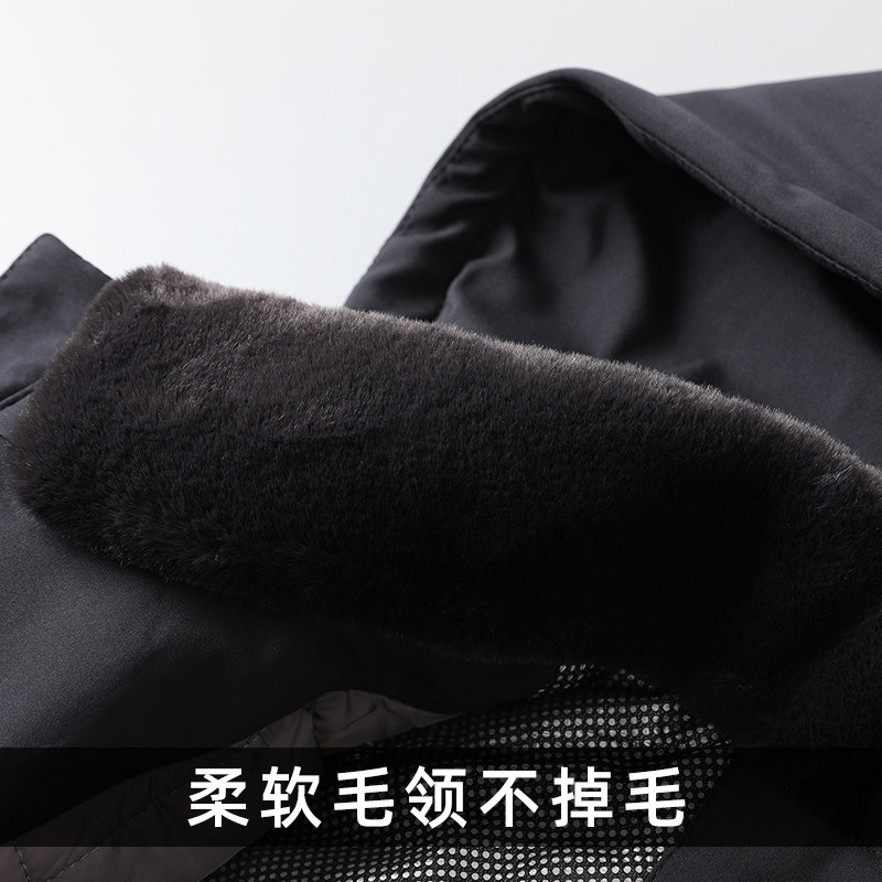 脱卸帽子可脱内胆棉衣男加厚保暖男士爸爸冬装外套棉服Z2018,男装棉衣,电商B212（原钱塘6029）
