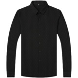 秋季衣服衬衫男长袖修身条纹气衬衣纯色百搭打底衫QLM55221-P85，男装衬衫，电商B212（原钱塘6029）