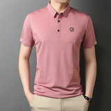 纯棉短袖男夏季潮流T恤百搭休闲男士商务刺绣POLO衫QLM88126-P75，男装T恤，电商B212（原钱塘6029）