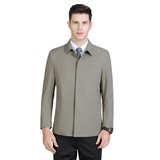 夹克男外套春秋款中年男士商务休闲翻领抗皱爸爸装上衣S662，男装夹克，电商B212（原钱塘6029）