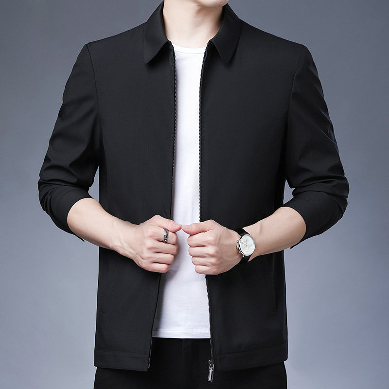 中老年爸爸夹克外套男薄款春秋季新款男士休闲上衣服N82055-P135,男装夹克,电商B212（原钱塘6029）