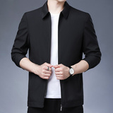 中老年爸爸夹克外套男薄款春秋季新款男士休闲上衣服N82055-P135，男装夹克，电商B212（原钱塘6029）