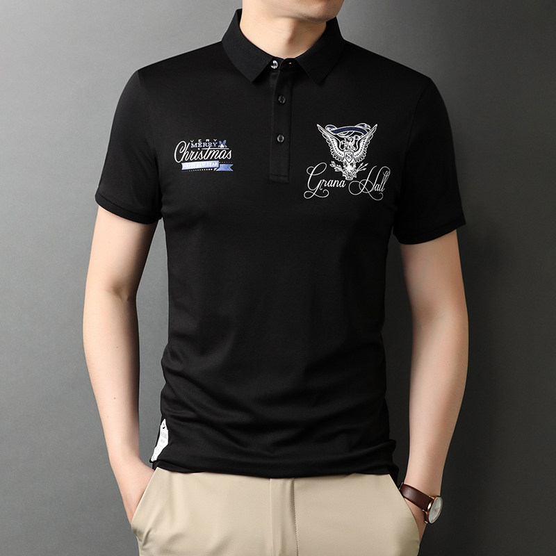 中年男士短袖T恤夏季新款休闲半袖POLO衫体恤上衣潮流D781-P68,男装T恤,电商B212（原钱塘6029）