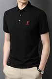 男士翻领刺绣短袖t恤秋季商务休闲潮流新款POLO衫QLM88188-P65，男装T恤，电商B212（原钱塘6029）