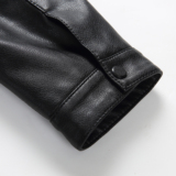 冬季皮衣外套男秋装加厚中年男士修身仿皮夹克爸爸装P2102-P185，男装皮衣，电商B212（原钱塘6029）